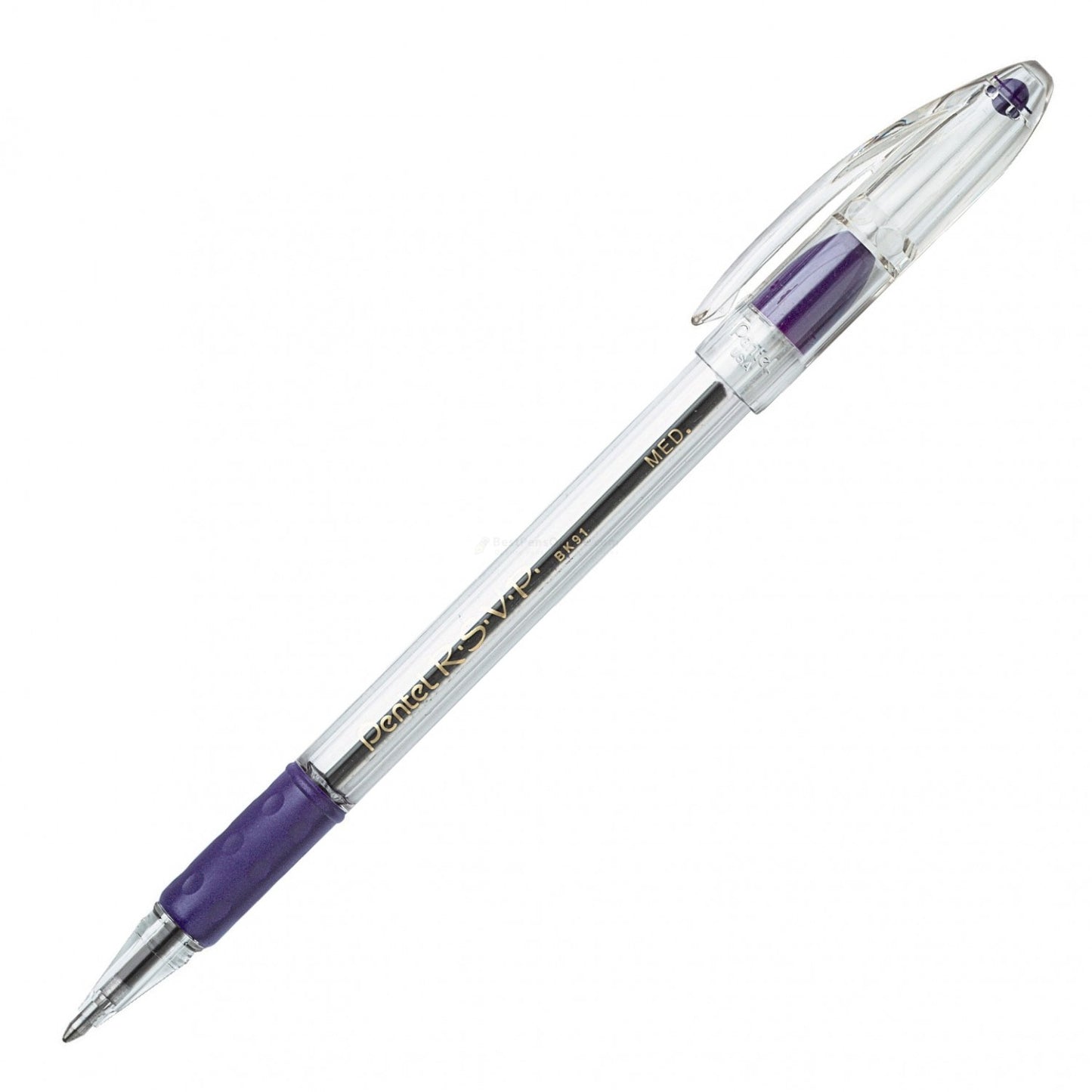 Pentel Rsvp Ball Point Pen, Med Violet