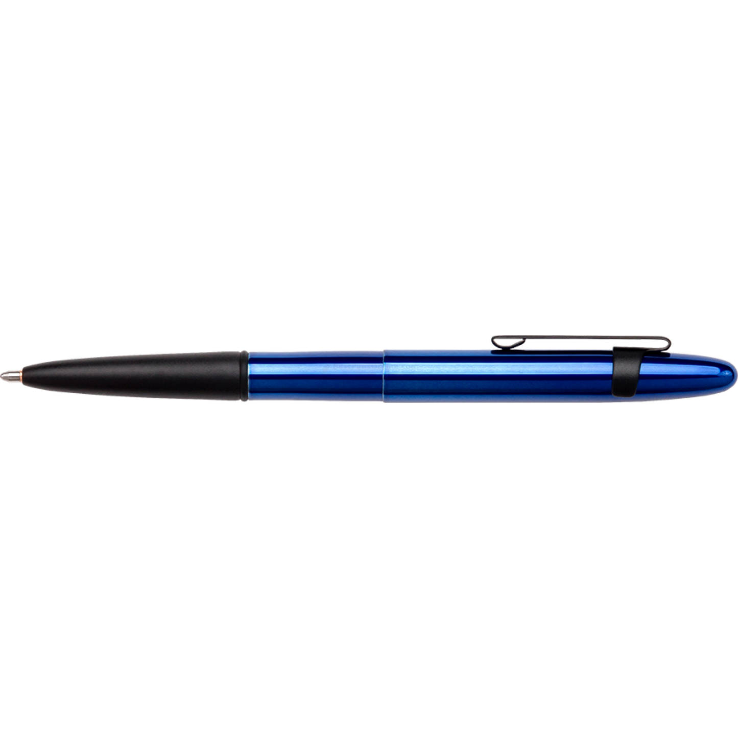 Fisher Blueberry Bullet Space Pen With Matte Black Finger Grip & Clip