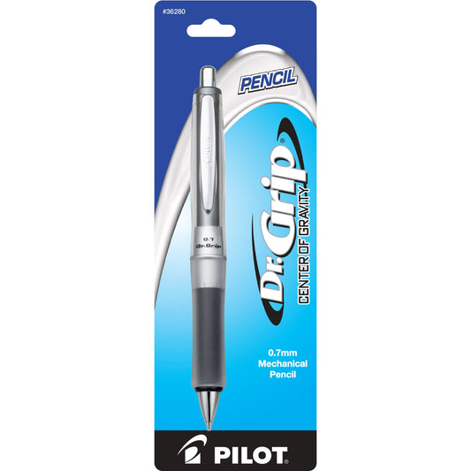 Pilot 36280 Dr. Grip Center of Gravity 0.7mm Mechanical Pencil Charcoal Gray Barrel