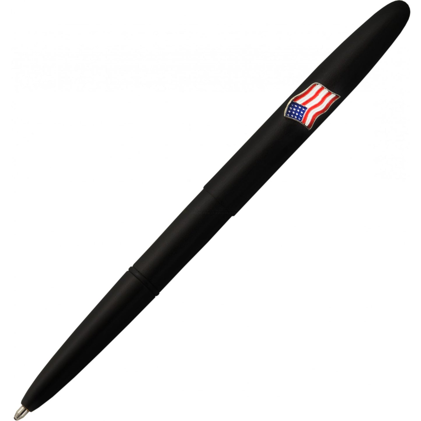 Fisher Bullet Space Pen, Matte Black W/ American Flag