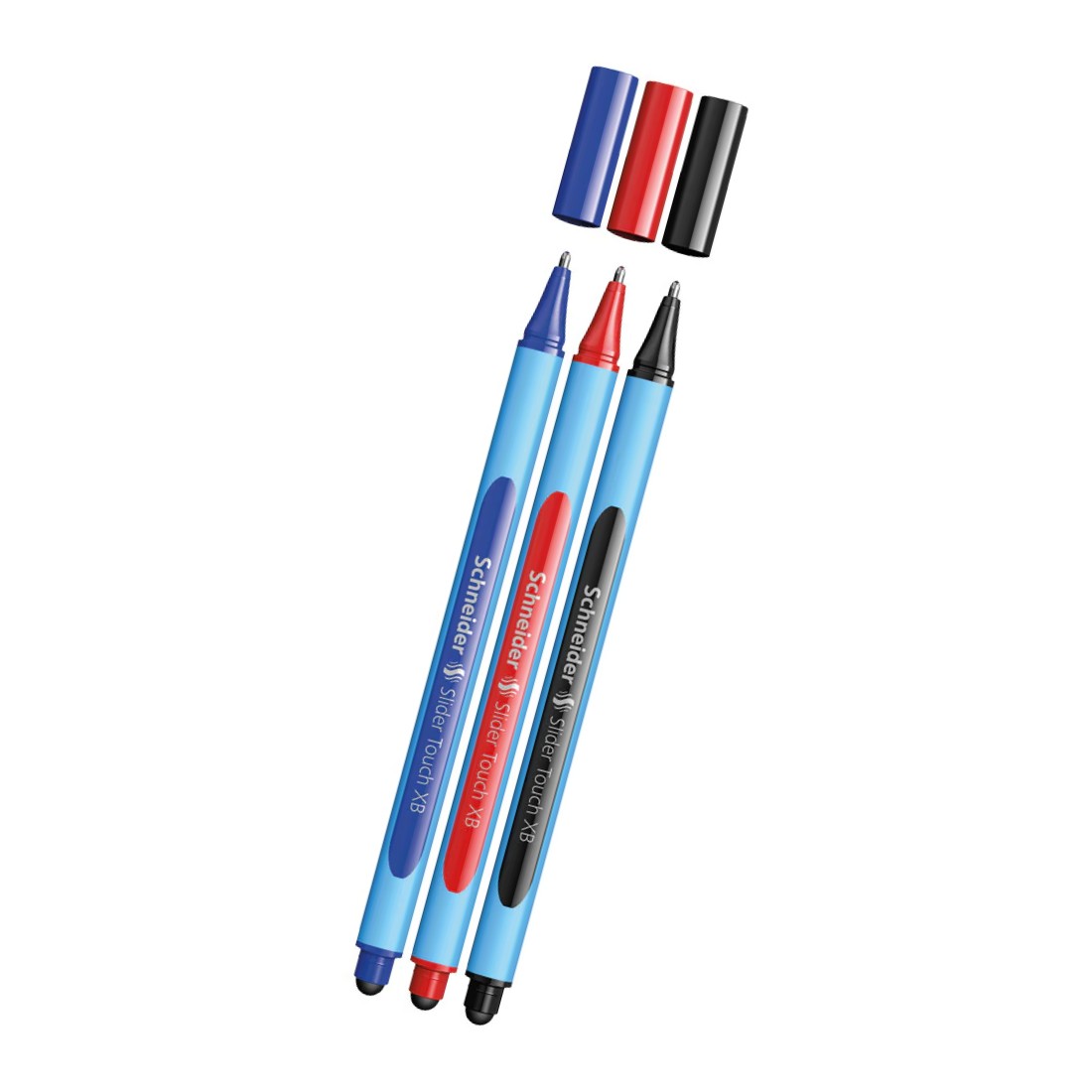 SCHNEIDER SLIDER EDGE, BALLPOINT PEN, BLISTER PACK, 3 X (BLACK, BLUE, RED), XB