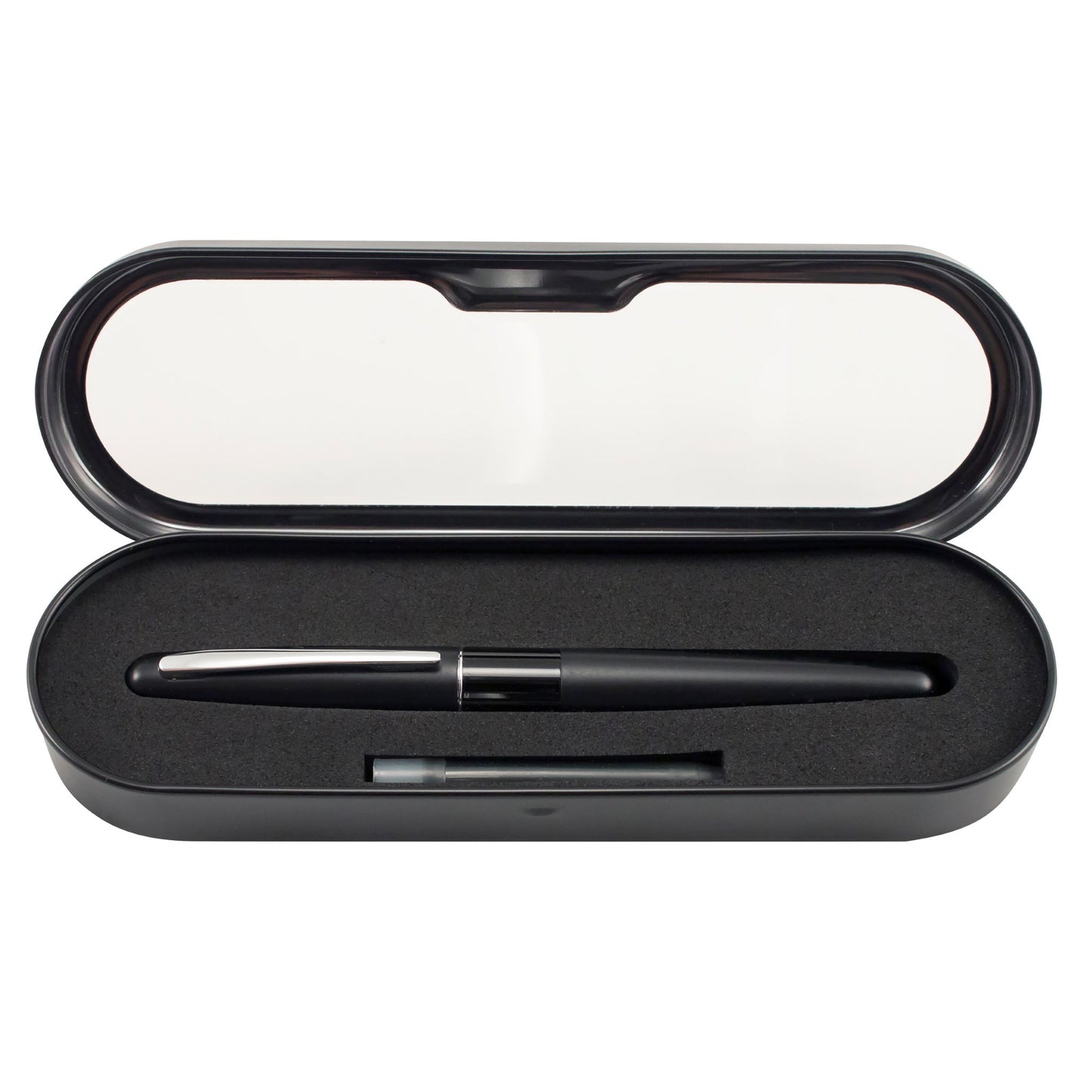 Pilot 91107 Metropolitan Fountain Pen, Black Barrel, Classic Design, Medium Point