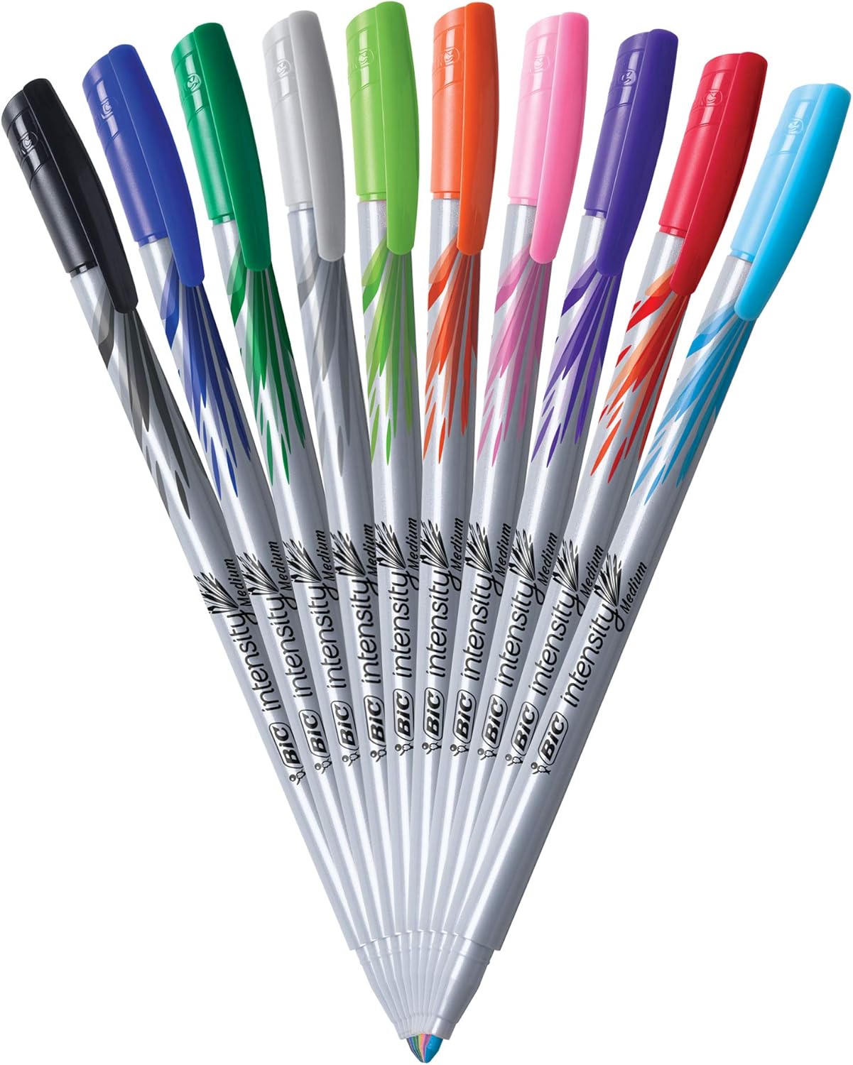 BIC Intensity Fineliner Medium Tip (0.7mm) 10-Count Reusable Pack