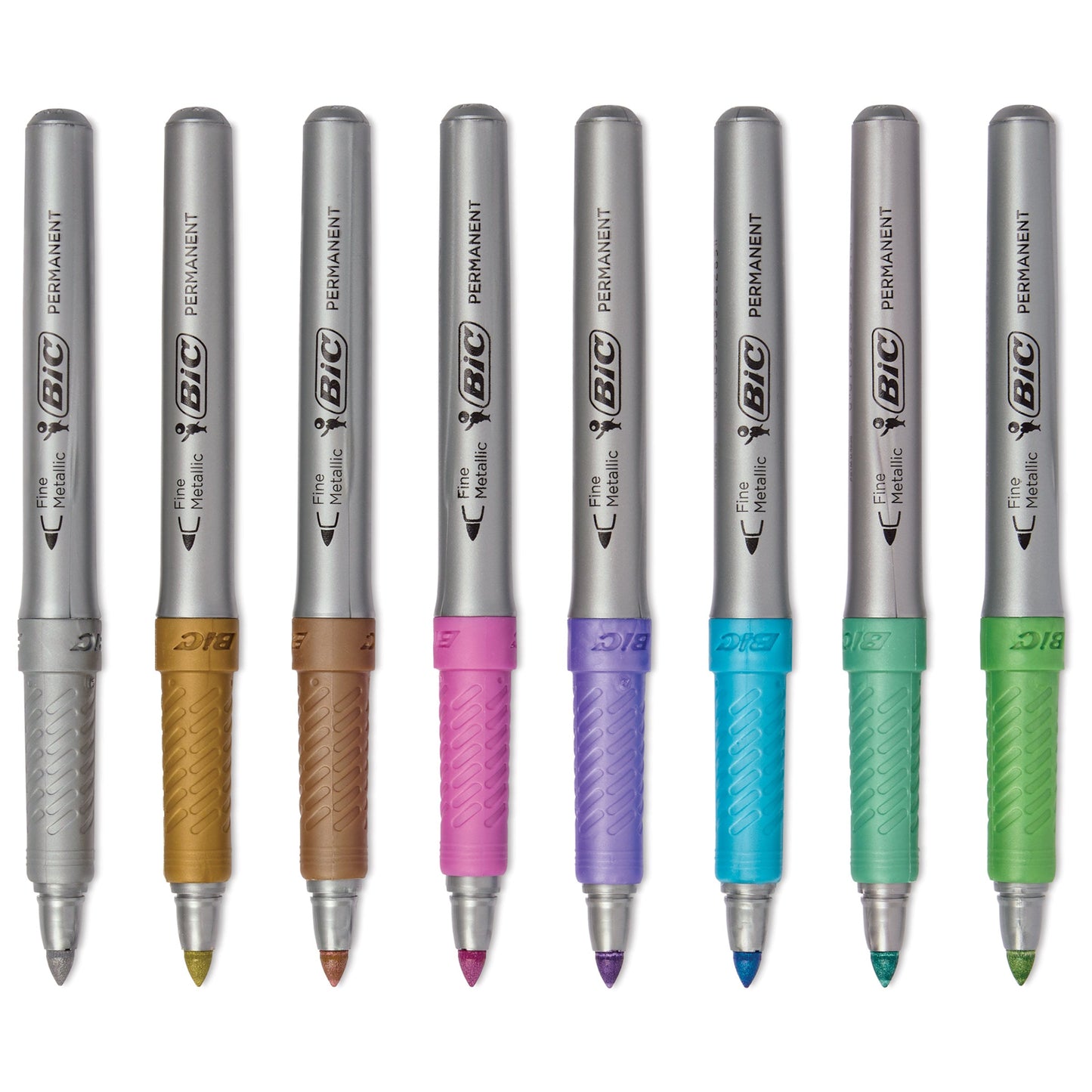 BIC Intensity Permanent Marker Metallic Ultra Fine Point 8-Pack Blister