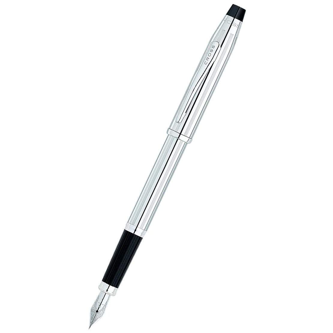 Cross Century® II Lustrous Chrome with Polished Chrome Appointments and Stainless Steel Fine Nib Fountain Pen
