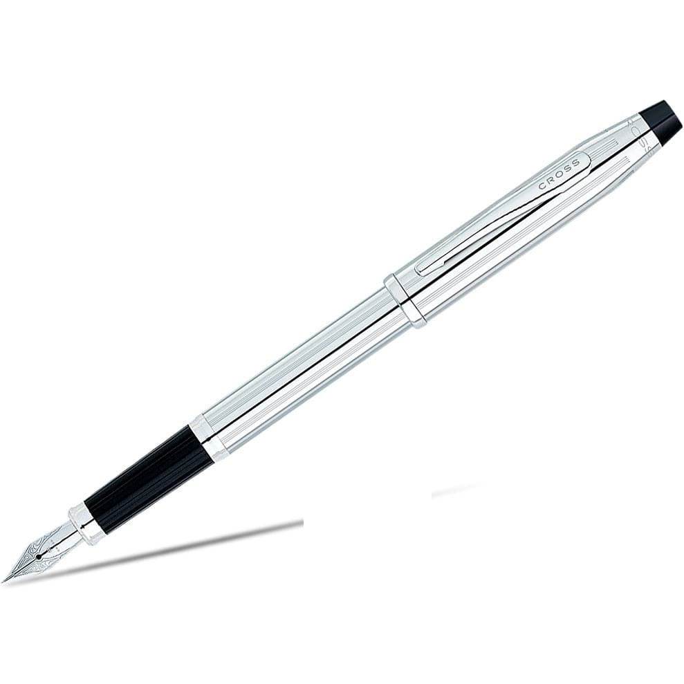Cross Century® II Lustrous Chrome with Polished Chrome Appointments and Stainless Steel Fine Nib Fountain Pen