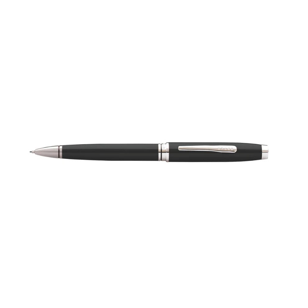 Cross Bailey™ Black Lacquer w/Stainless Steel Medium Nib Fountain Pen & Ink Bottle