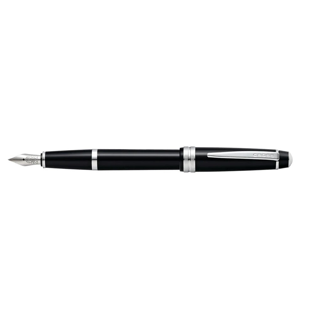 Cross Bailey Light™ Polished Black Resin with Polished Chrome Appointments and Medium Nib Fountain Pen