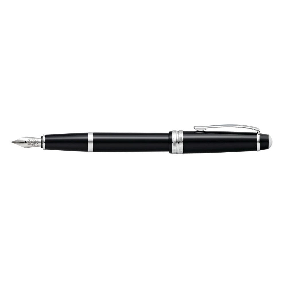 Cross Bailey Light™ Polished Black Resin with Polished Chrome Appointments and Medium Nib Fountain Pen