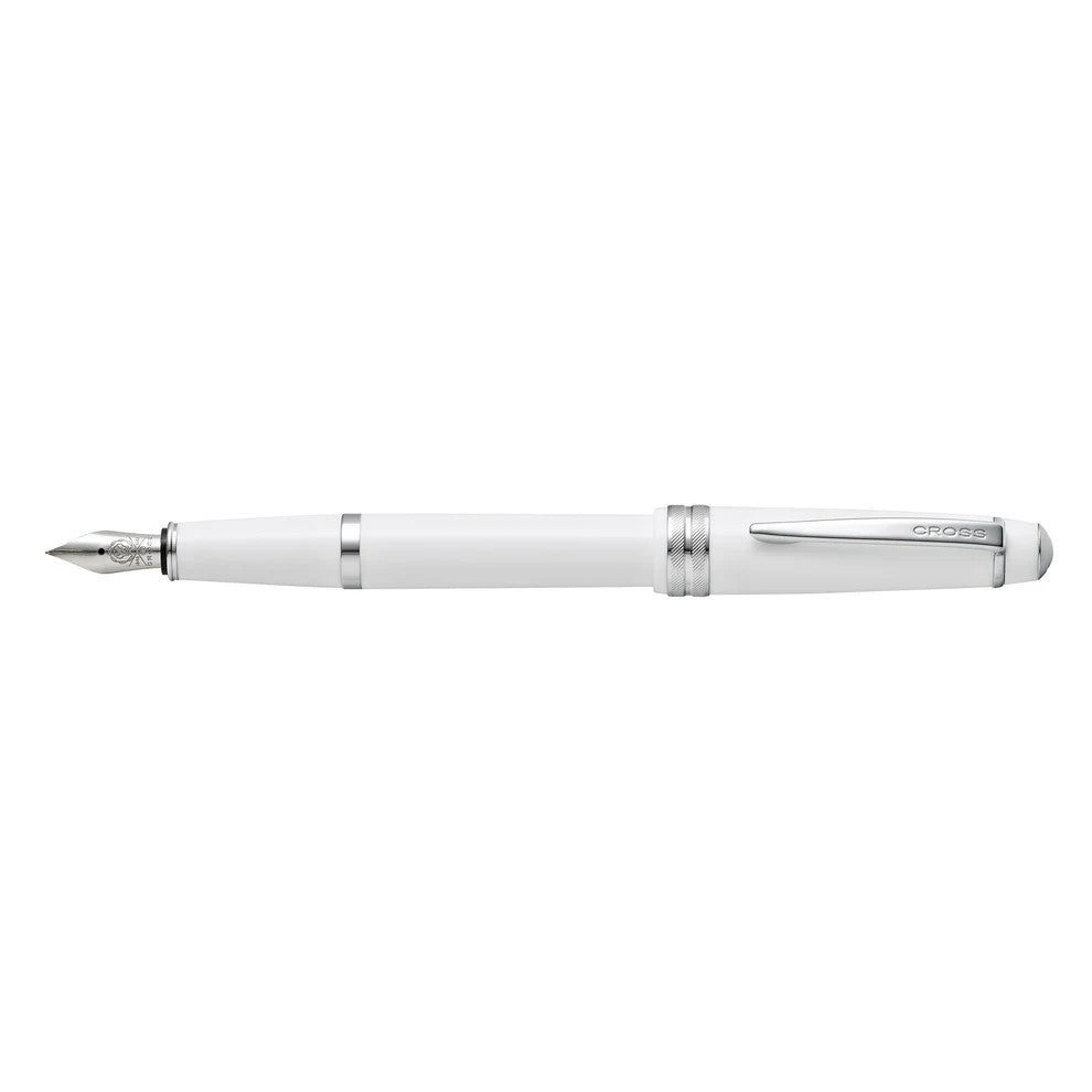 Cross Bailey Light™ Polished White Resin with Polished Chrome Appointments and Medium Nib Fountain Pen