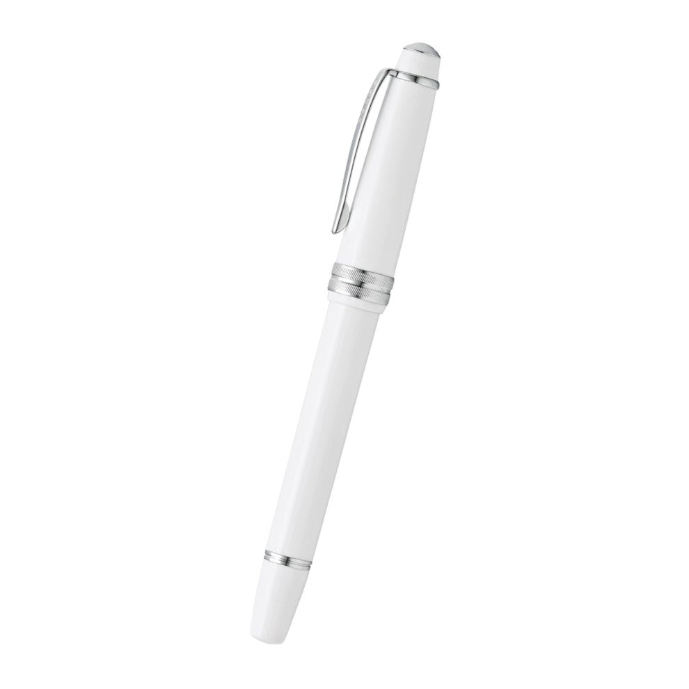 Cross Bailey Light™ Polished White Resin with Polished Chrome Appointments and Medium Nib Fountain Pen