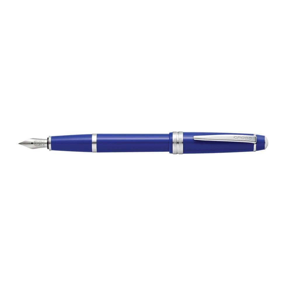 Cross Bailey Light™ Polished Blue Resin with Polished Chrome Appointments and Medium Nib Fountain Pen