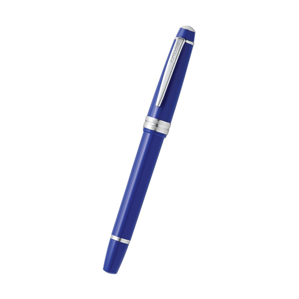 Cross Bailey Light™ Polished Blue Resin with Polished Chrome Appointments and Medium Nib Fountain Pen
