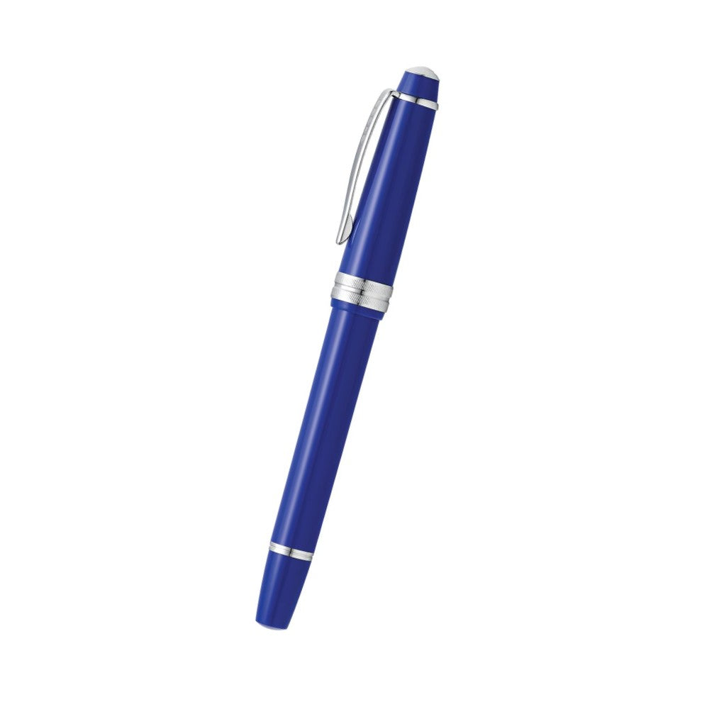 Cross Bailey Light™ Polished Blue Resin with Polished Chrome Appointments and Medium Nib Fountain Pen