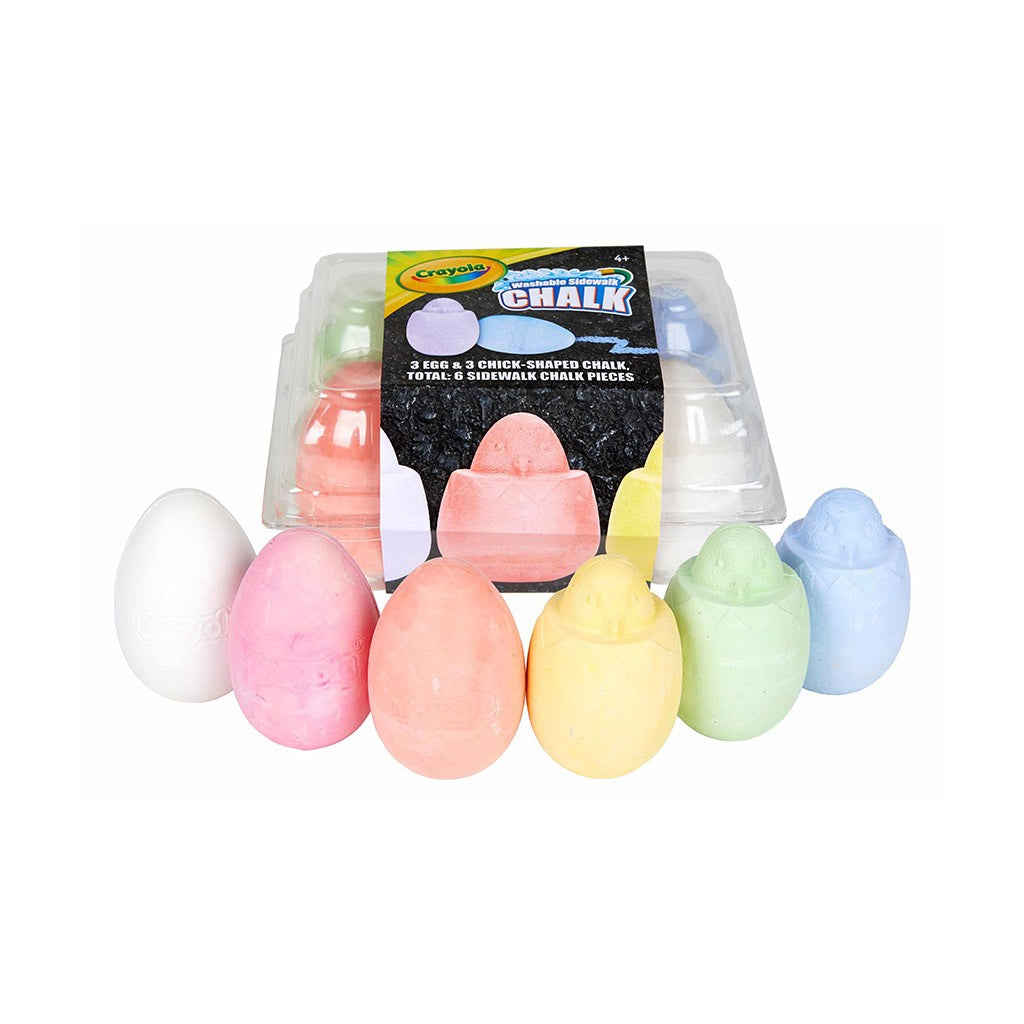 Crayola 51-1662-DUM 6 ct. Egg & Chick Chalk