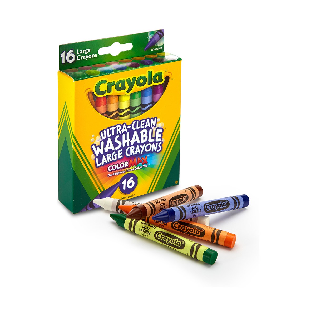 Crayola 52-3281 16 ct. Ultra-Clean Washable Large Crayons