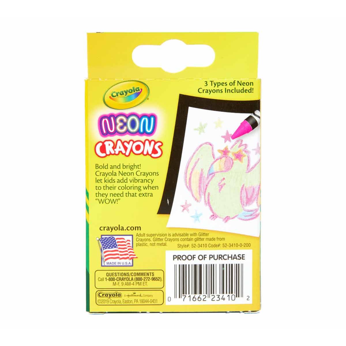 Crayola 52-3410 24 ct. Neon Crayons