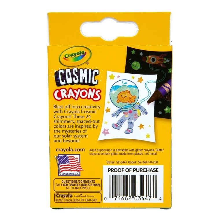 Crayola 52-3447 24 ct. Cosmic Crayons