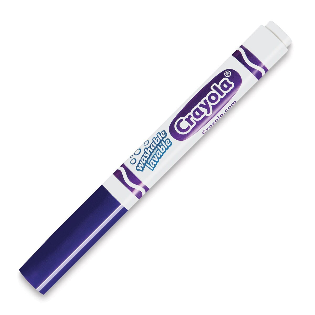 Crayola 58-7800-040 Ultra-Clean Washable Markers, Conical Tip, Violet (DOZEN)