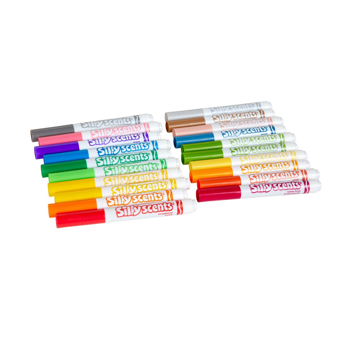 Crayola 58-8269 20 ct. Silly Scents Sweet & Stinky, Washable, Broad Line Markers