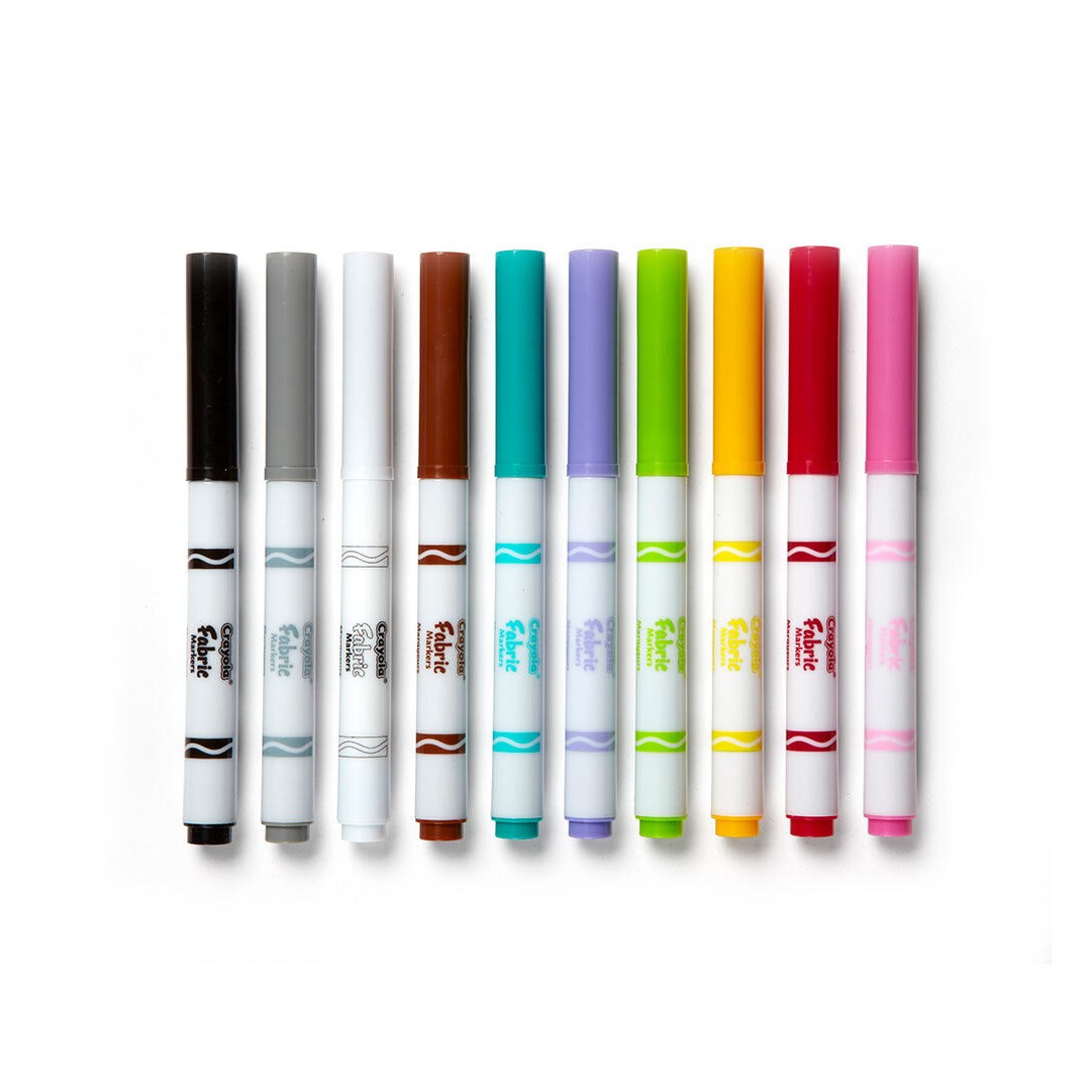 Crayola 58-8626 10 ct. Fine Line Fabric Markers