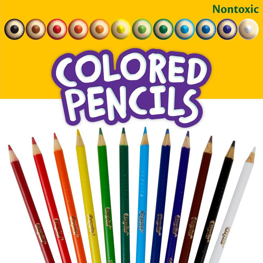 Crayola 68-4012 12 ct. Colored Pencils, Long