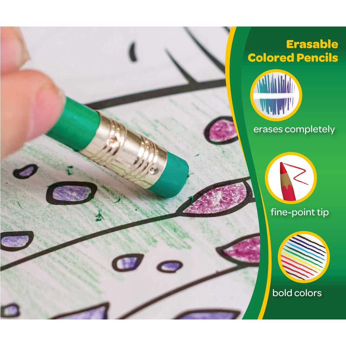 Crayola 68-4410 10 ct. Erasable Colored Pencils