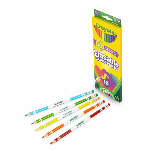 Crayola 68-4410 10 ct. Erasable Colored Pencils