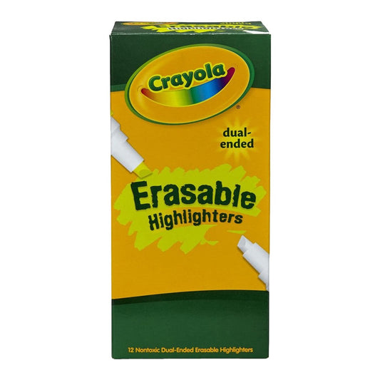 Crayola 69-6105 Bulk Set Dual-Ended Erasable Highlighter(DOZEN)