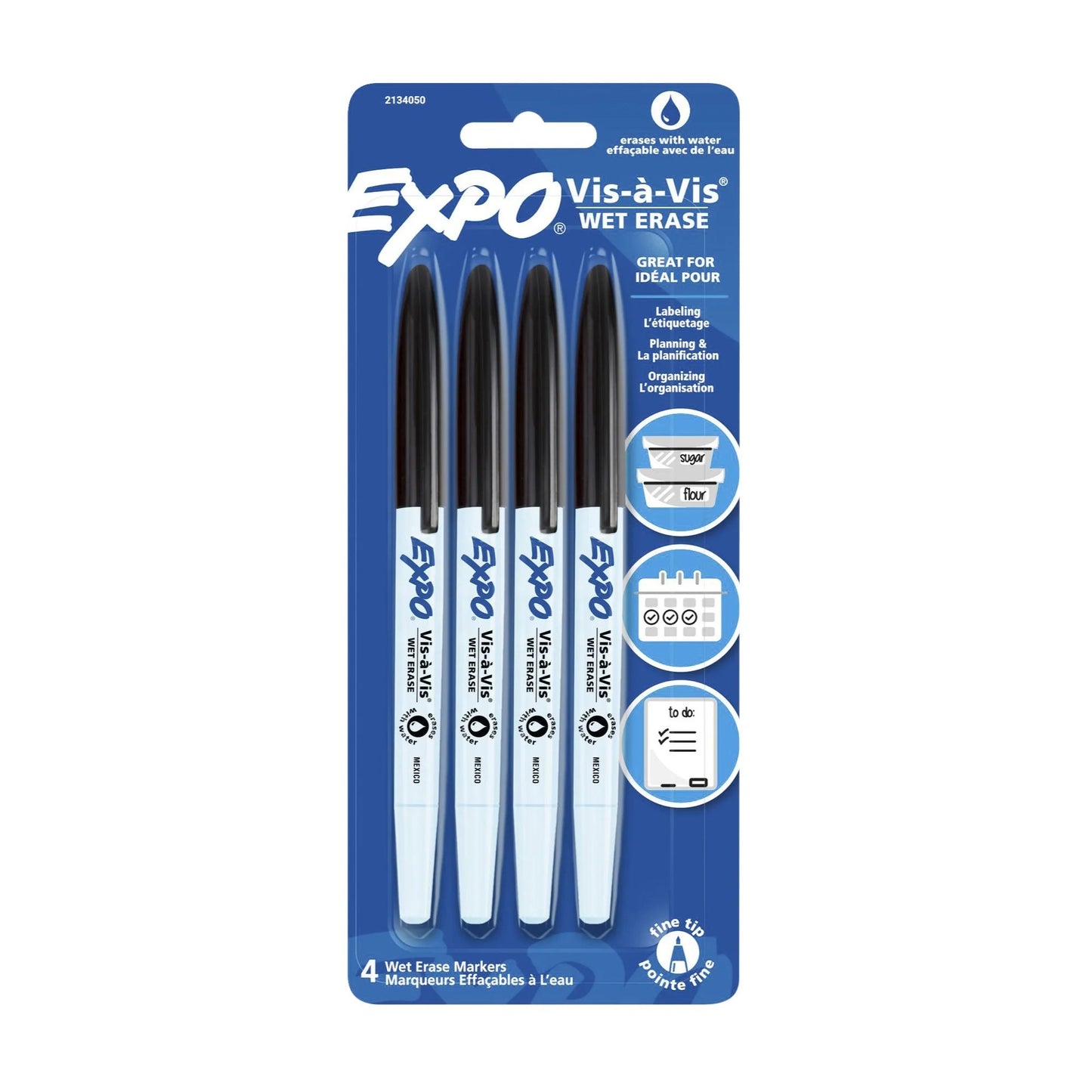 Expo 2134050 Vis A Vis 4ct Blk Fine
