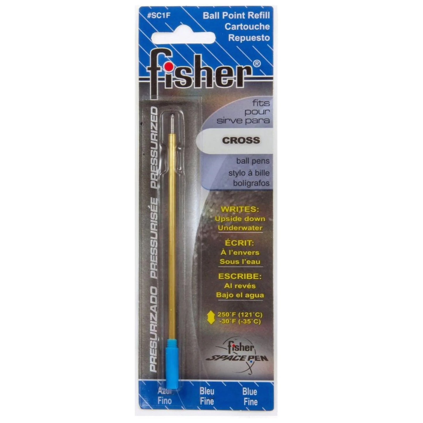 Fisher SC1F Pressurized Cross Refill FP Blue