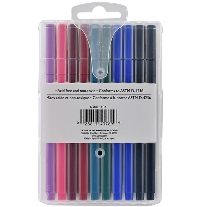 Marvy 4300-10A Le Pen, 0.3mm, 10pc Basic Set