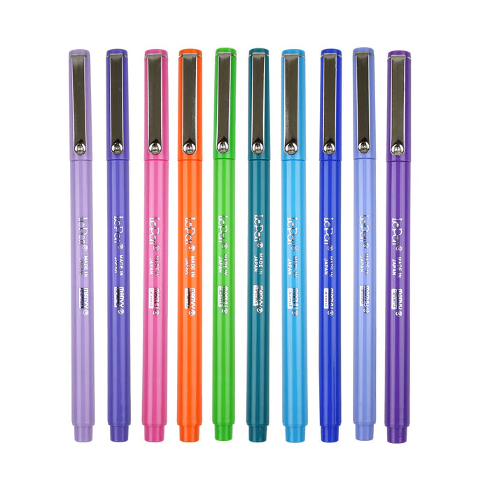 Marvy 4300-10C Le Pen, 0.3mm, 4pc Bright Set