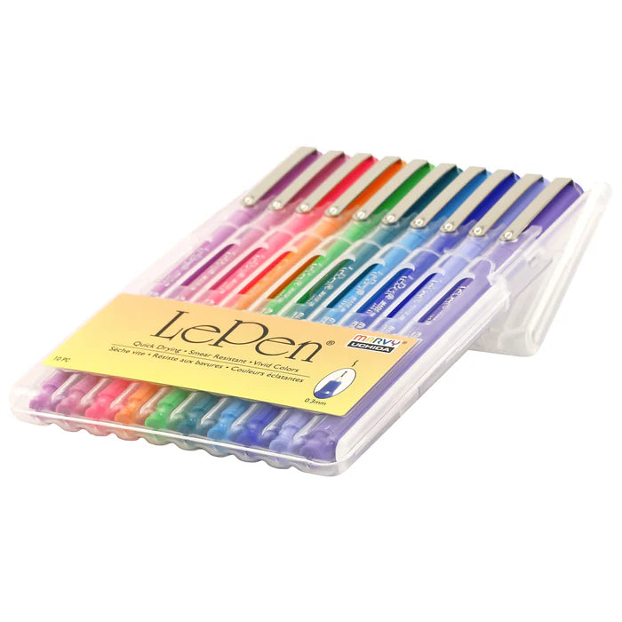 Marvy 4300-10C Le Pen, 0.3mm, 4pc Bright Set