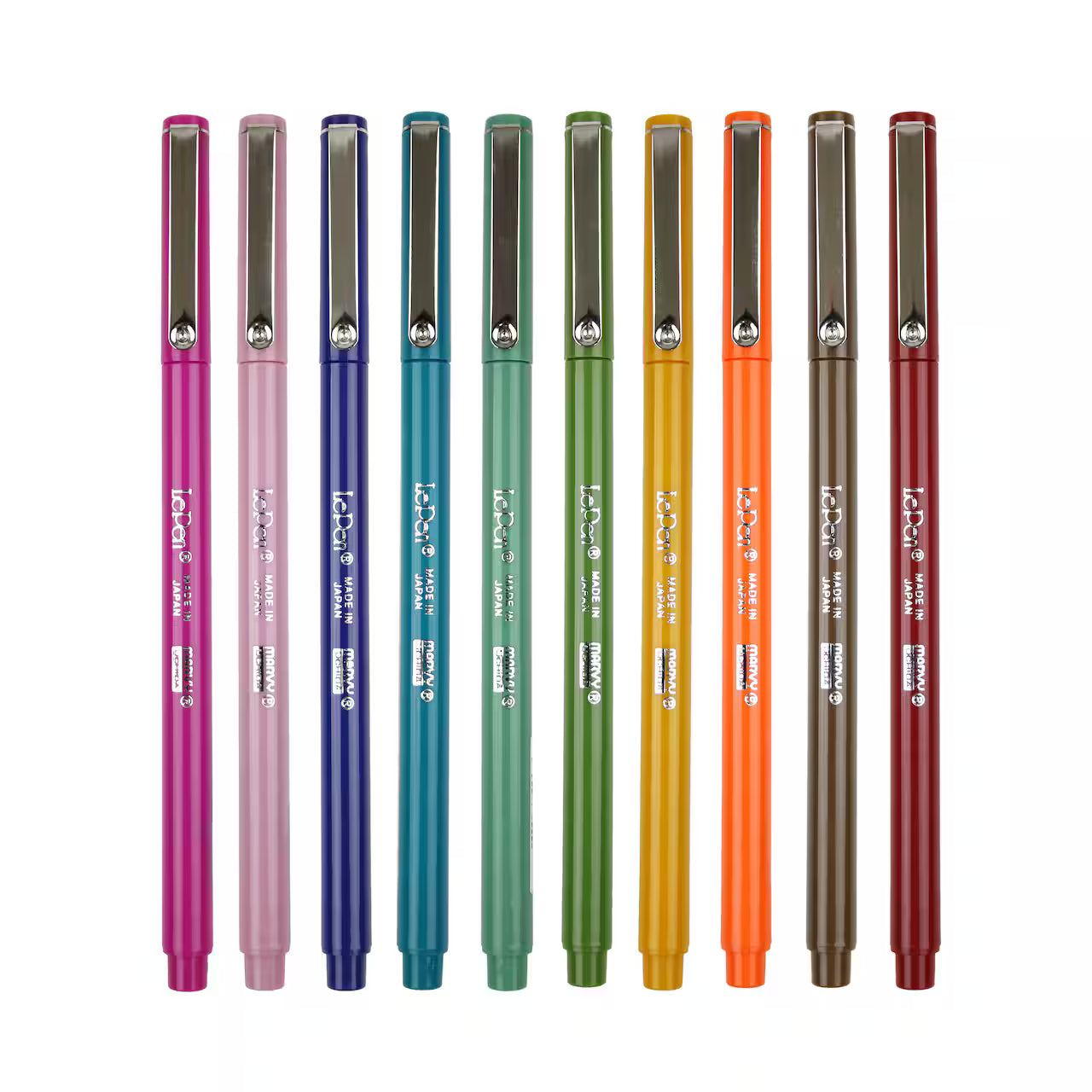 Marvy 4300-10F Le Pen, 0.3mm, 10pc Neon Set