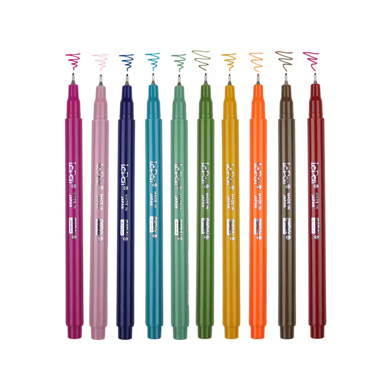 Marvy 4300-10F Le Pen, 0.3mm, 10pc Neon Set