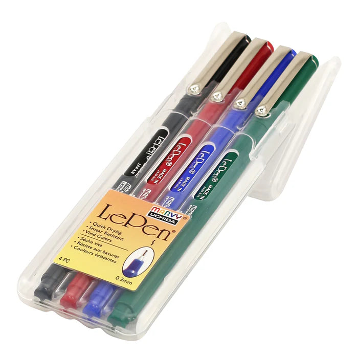 Marvy 4300-4A Le Pen, 0.3mm, 4pc Primary Set