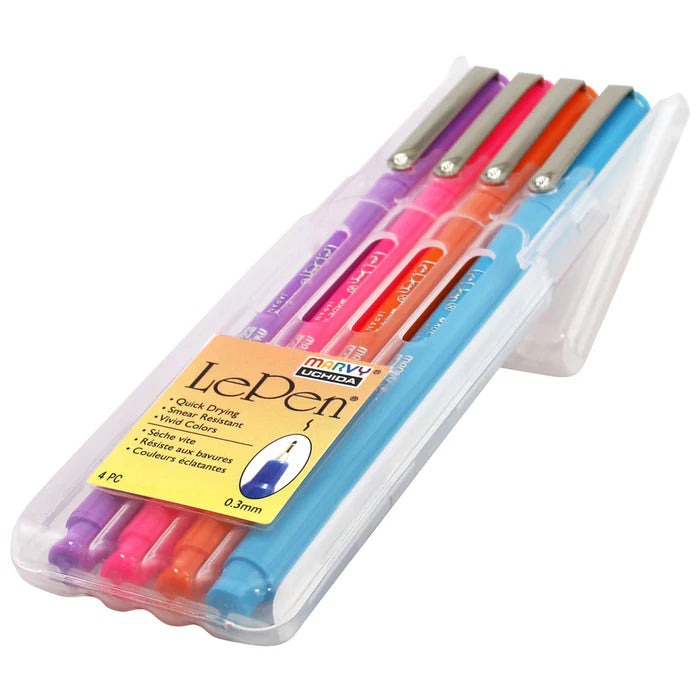 Marvy 4300-4D Le Pen, 0.3mm, 4pc Set