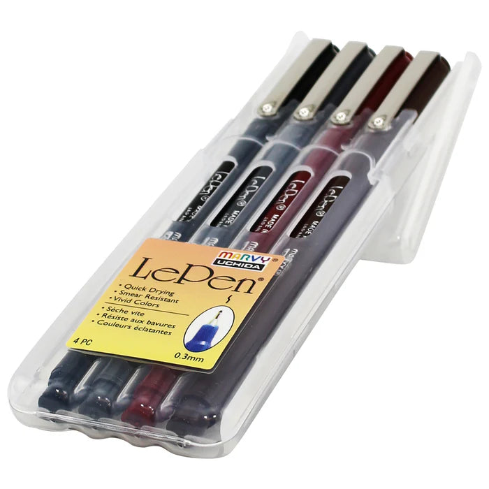 Marvy 4300-4E Le Pen, 0.3mm, 4pc Set