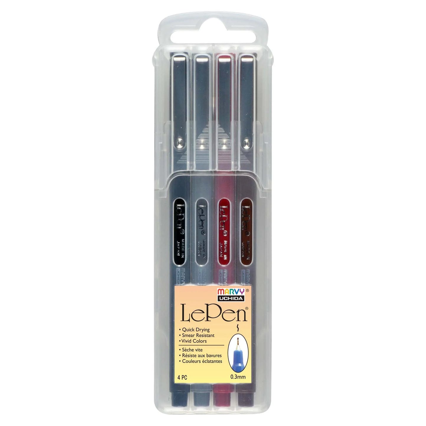 Marvy 4300-4E Le Pen, 0.3mm, 4pc Set