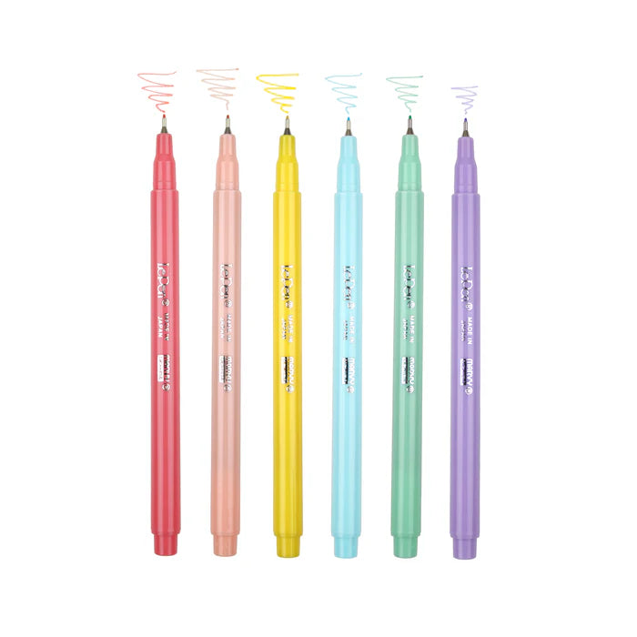 Marvy 4300-6P Le Pen, 0.3Mm, 6Pc Set Pastel