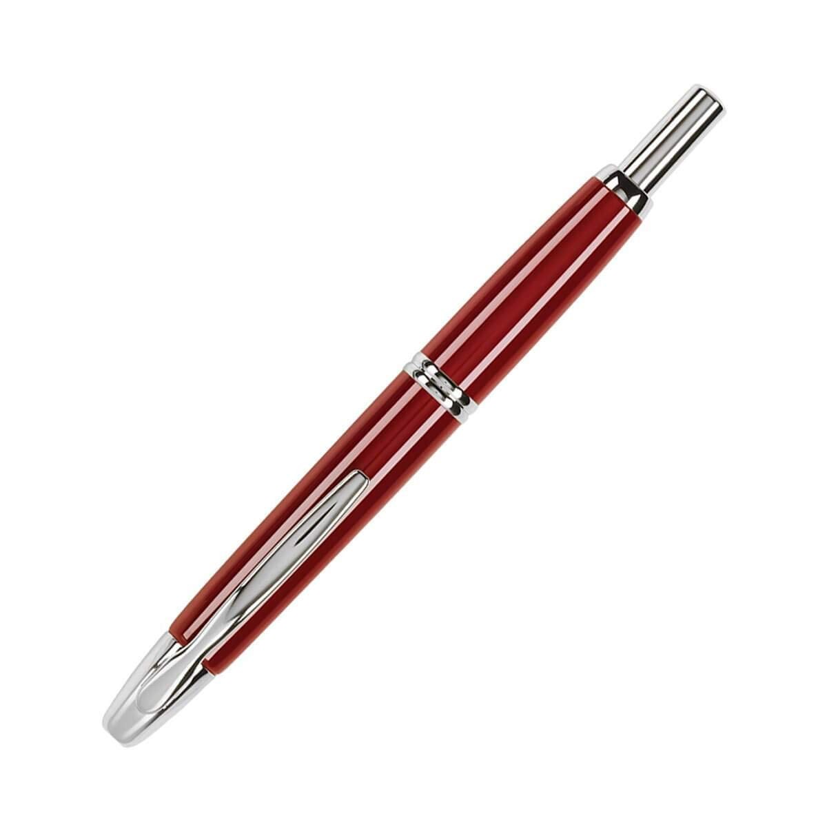 Namiki 60144 Vanishing Point Collection (Pilot Brand/ Rhodium Accents), Red, Fine Nib Fountain Pen