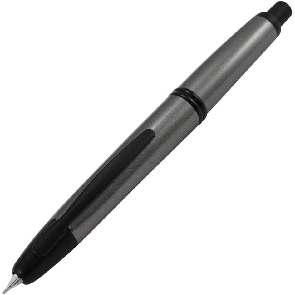 Namiki Vanishing Point Matte Black Gun Metal Fountain Pen - Matte Black/Gun Metal, Broad Nib (60585)