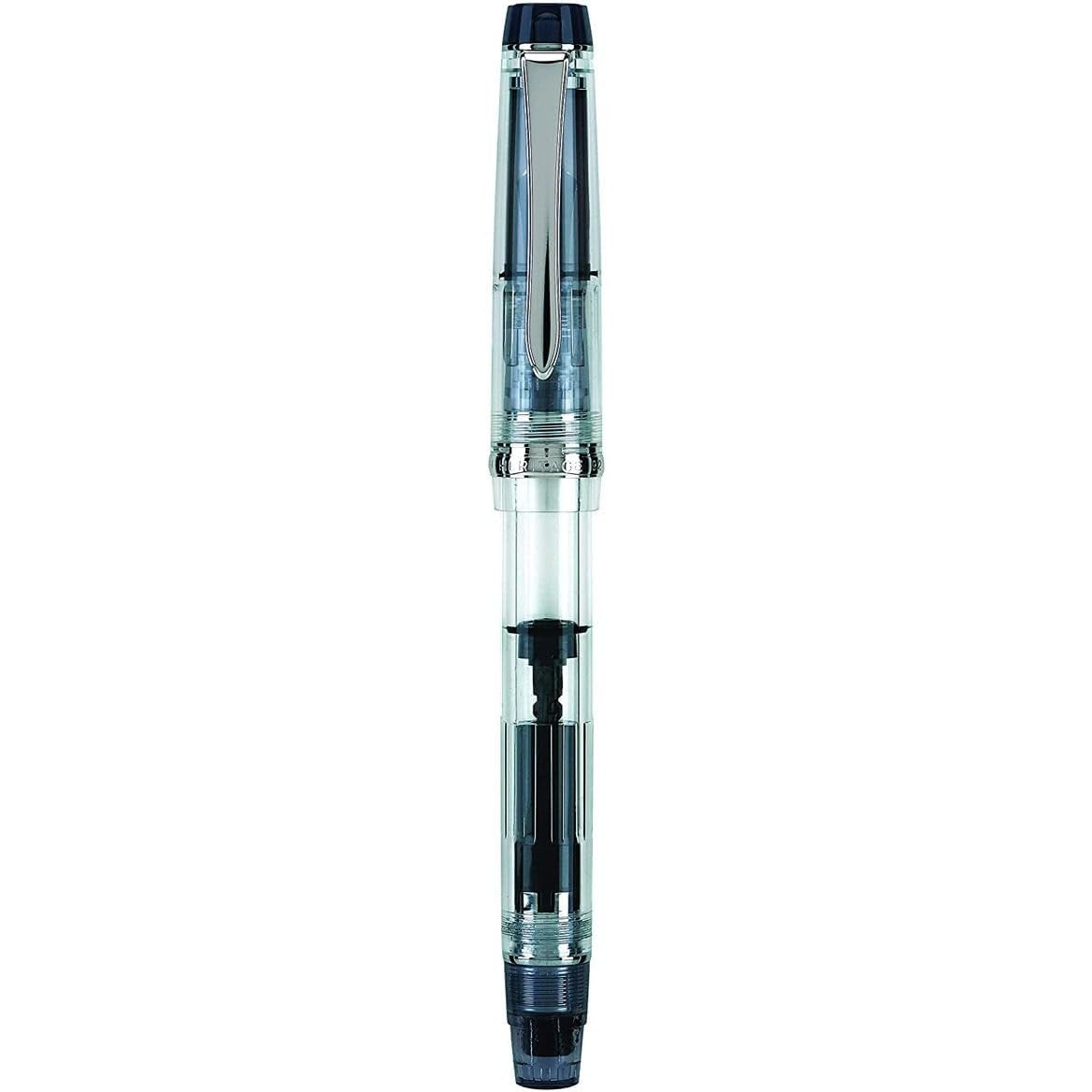 Namiki Custom Heritage 92 Fountain Pen, Piston Filler, Clear Barrel, Broad Nib (60588)