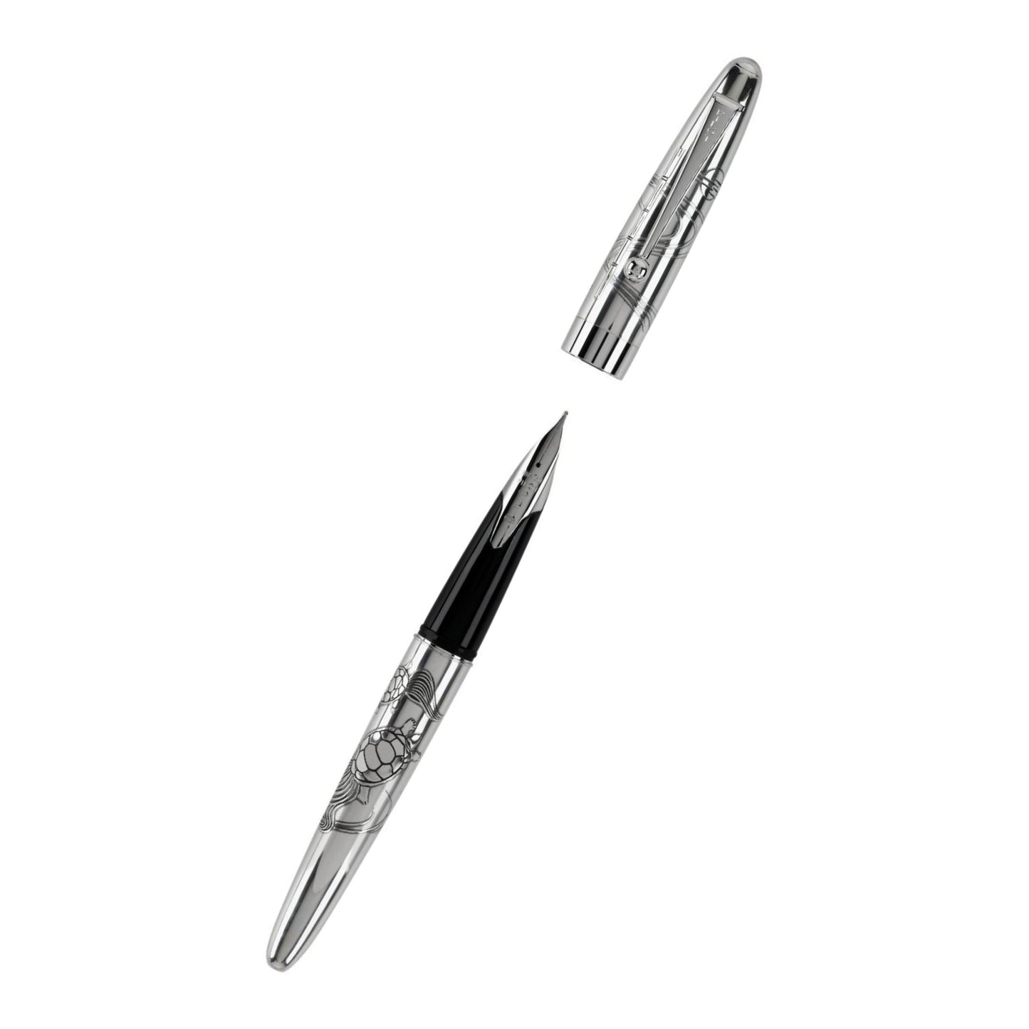 Namiki Sterling Turtles Medium Point Fountain Pen - (63416)