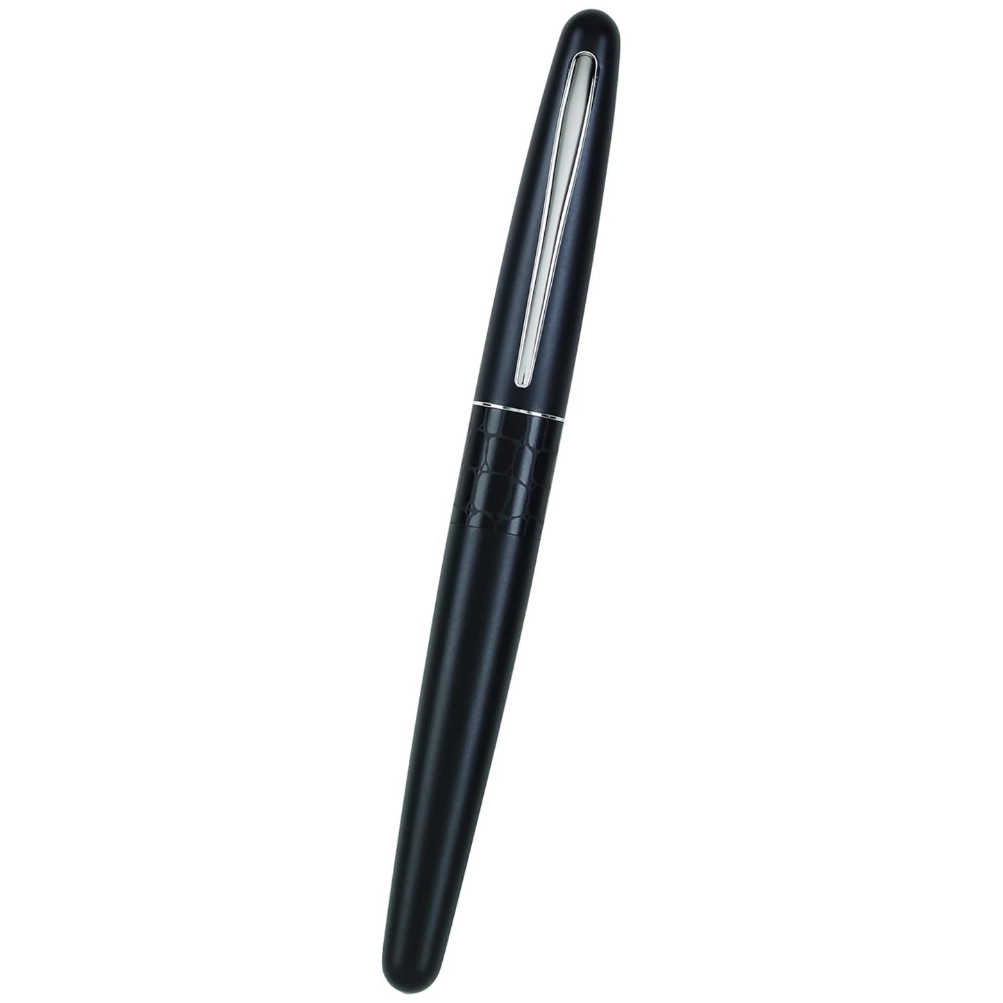 Namiki MR Animal Fountain Pen, Matte Black Barrel, Crocodile Accent, Medium Point Stainless Steel Nib (91135)