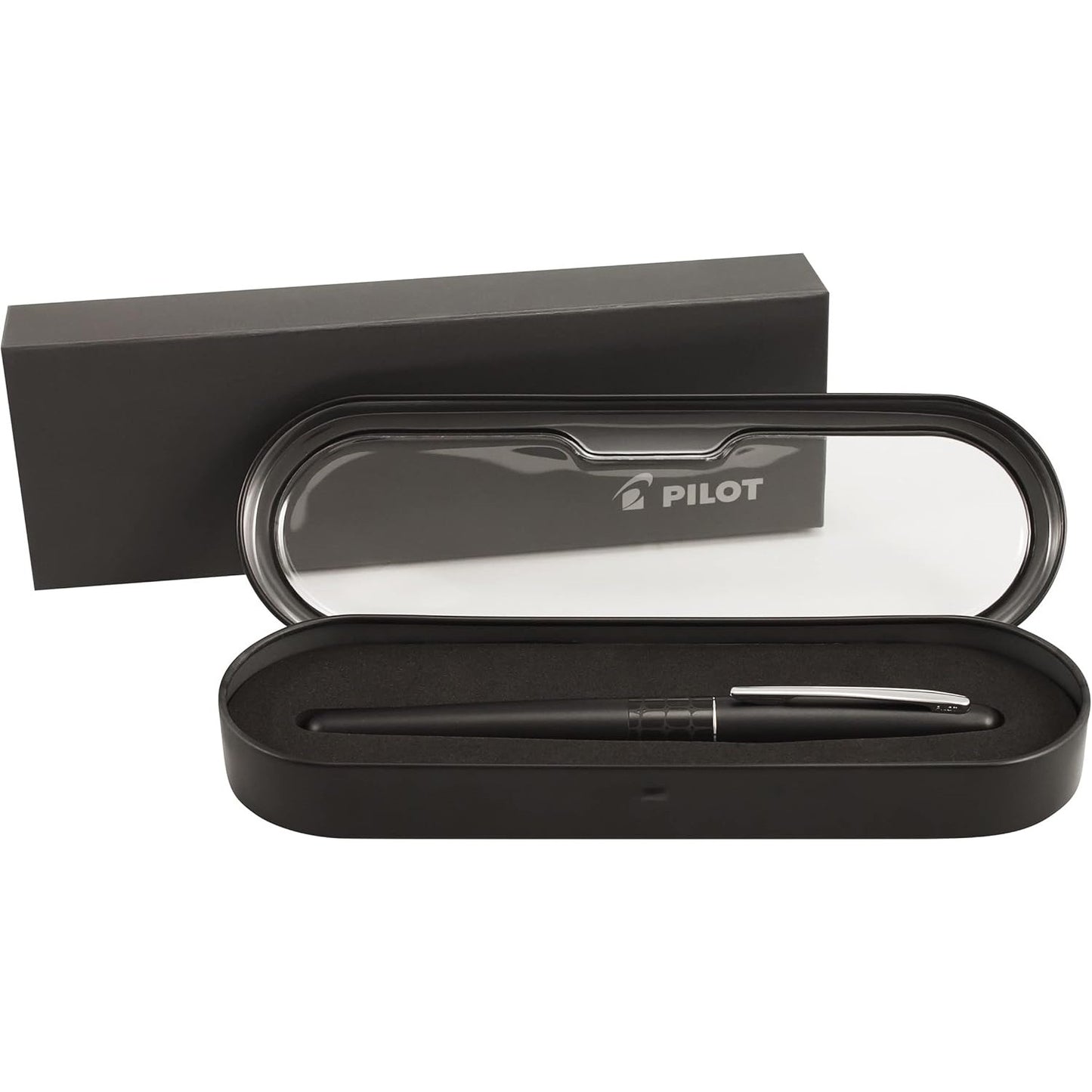 Namiki MR Animal Fountain Pen, Matte Black Barrel, Crocodile Accent, Medium Point Stainless Steel Nib (91135)