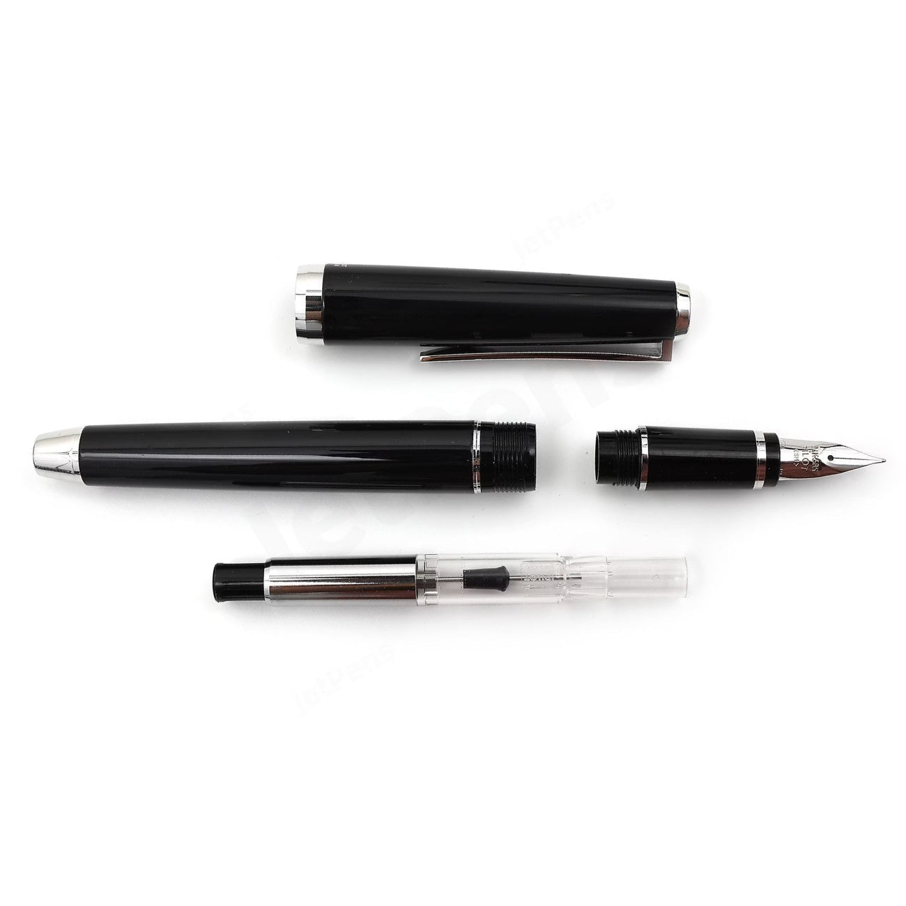 Namiki Falcon Lacquer Fountain Pen - Black, Extra-Fine Nib (60461)