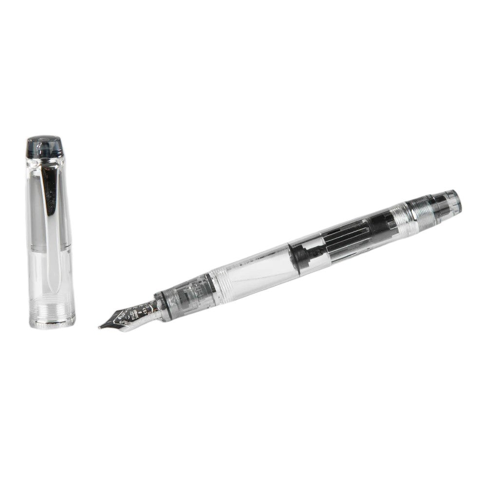 Namiki Custom Heritage 92 Fountain Pen, Piston Filler, Clear Barrel, Fine Nib (60586)