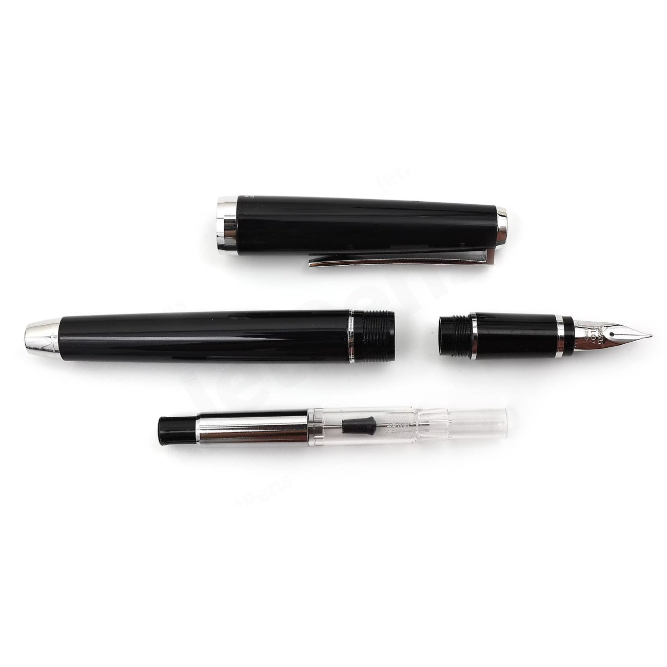 Namiki Falcon Lacquer Fountain Pen - Black, Medium Nib (60670)